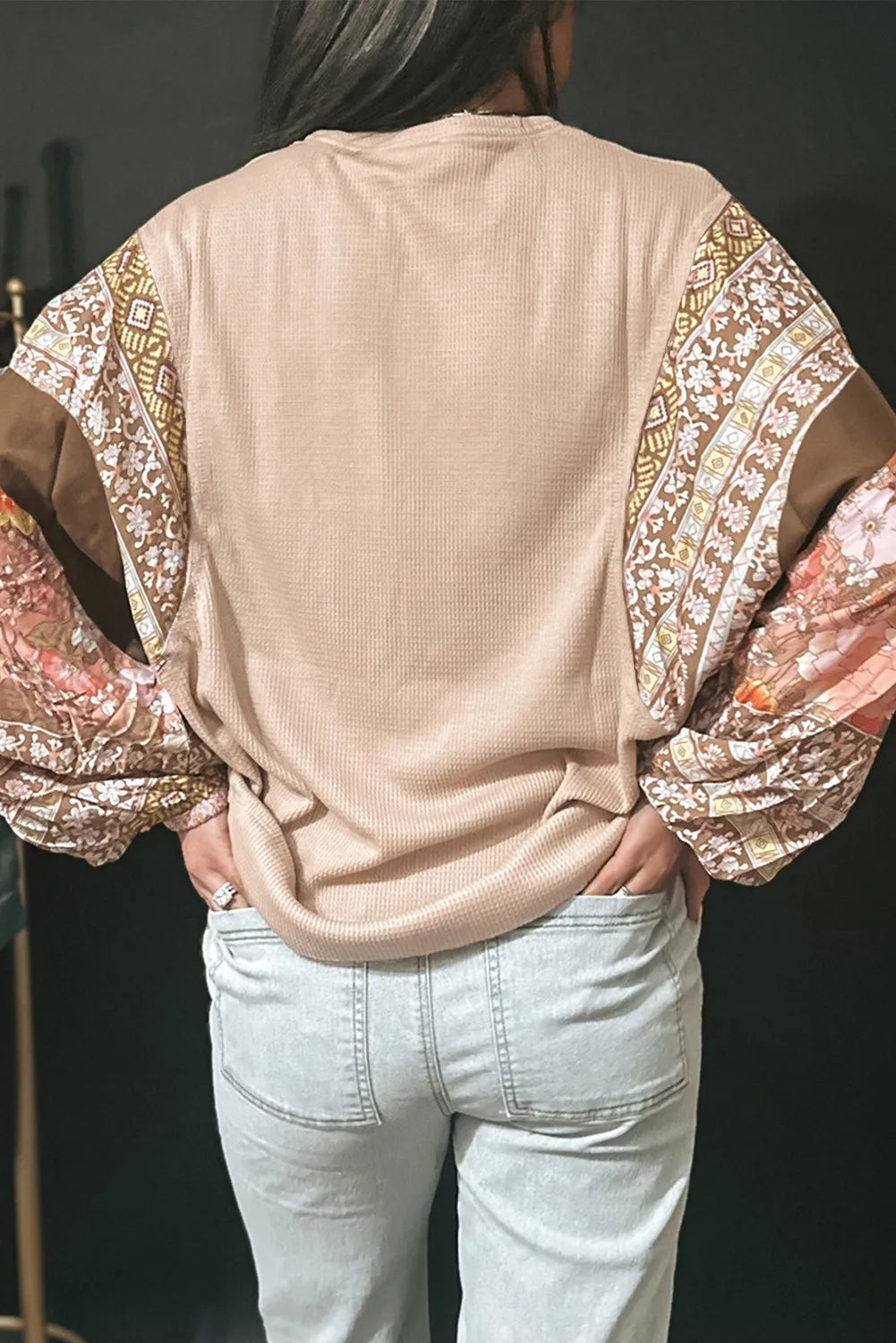 Printed Sleeve Top