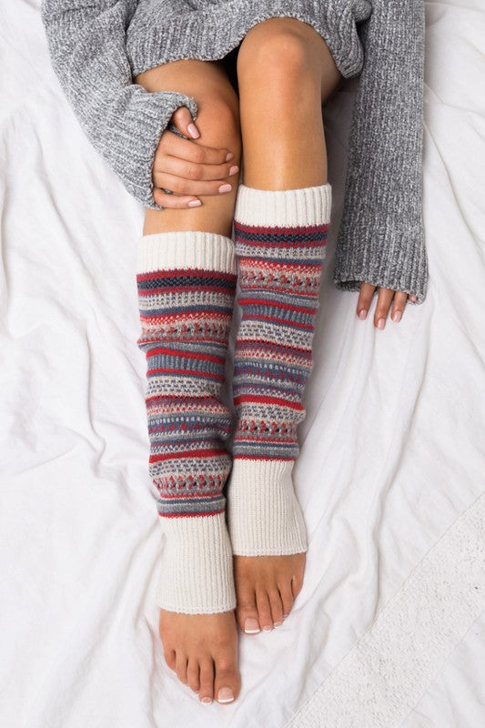 Short Fairisle Leg Warmers