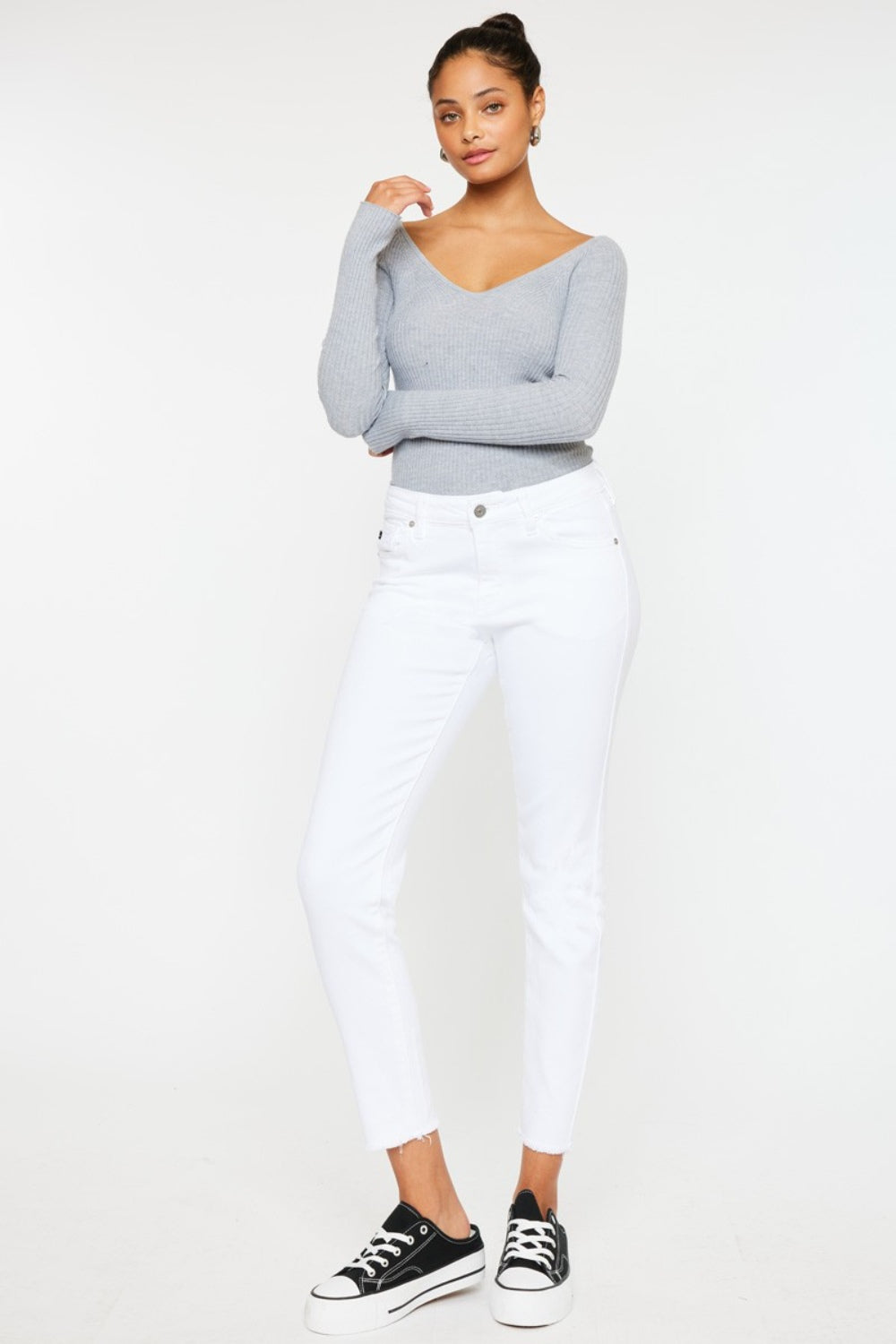 KanCan Mid Rise Ankle Skinny Jeans