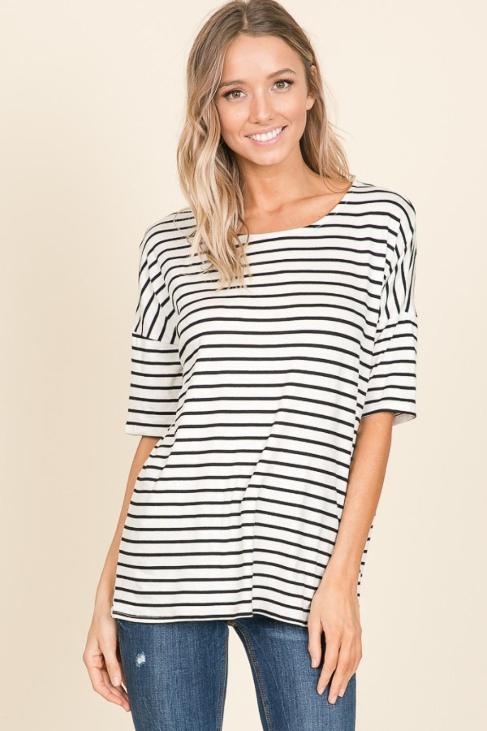 BOMBOM Striped T-Shirt