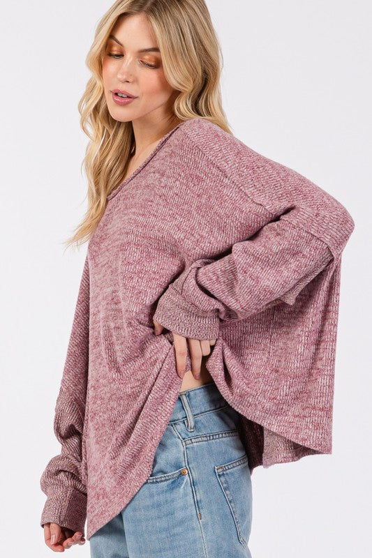 SAGE + FIG Batwing Oversize Top