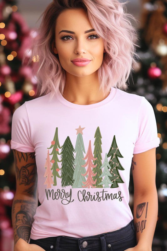 Christmas Tree Merry Christmas Tree Tee
