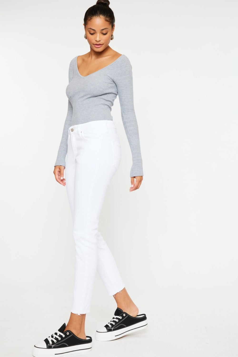 KanCan Mid Rise Ankle Skinny Jeans