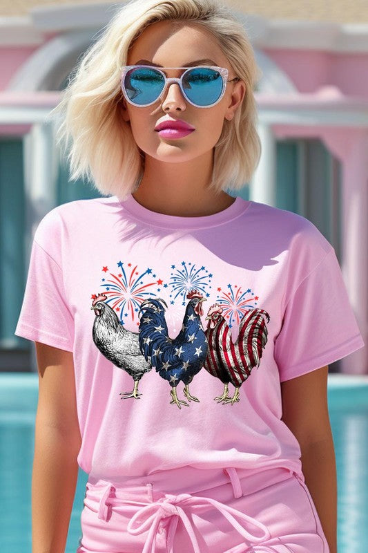Patriotic USA Chicken Tee