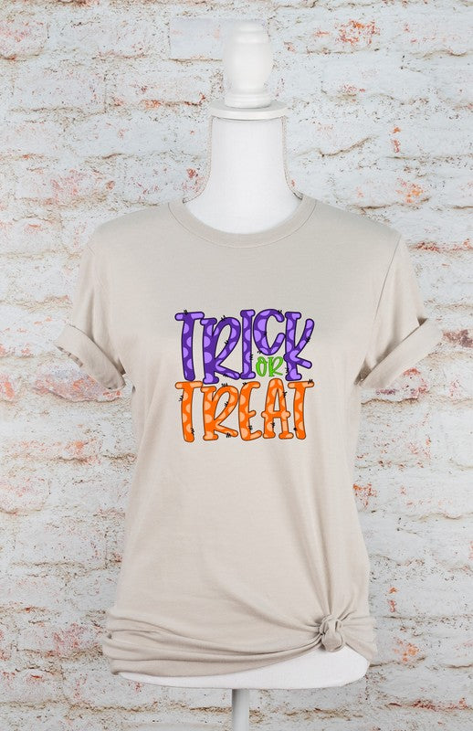 Plaid Trick or Treat Tee