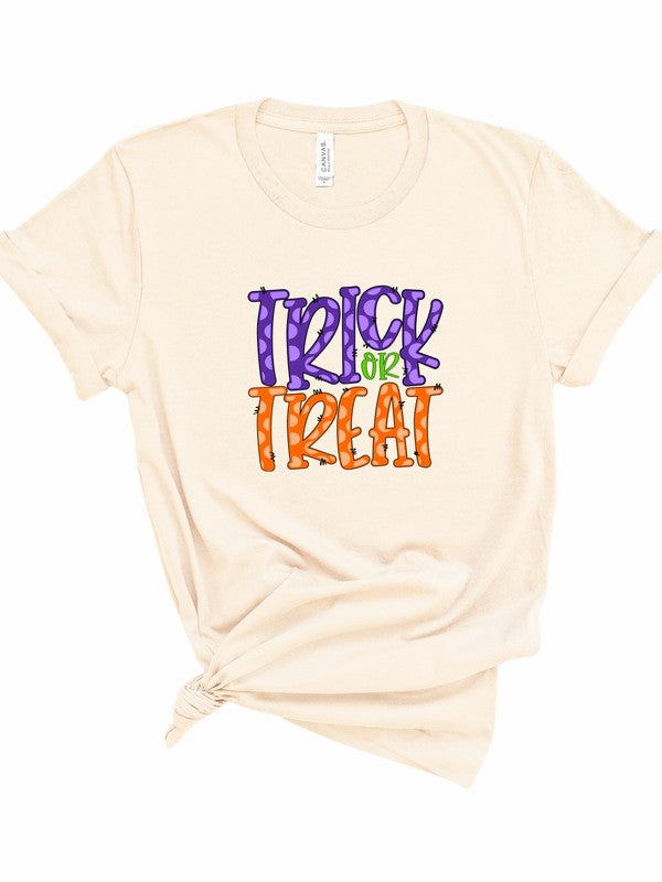 Plaid Trick or Treat Tee