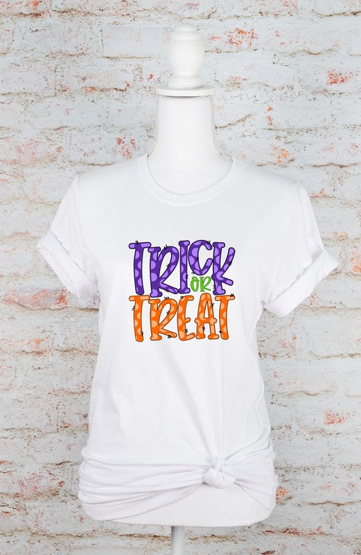 Plaid Trick or Treat Tee