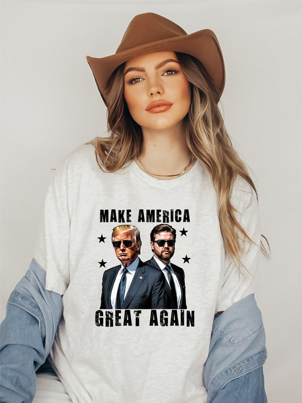 Make America Great Again Trump Vance Tee-Plus