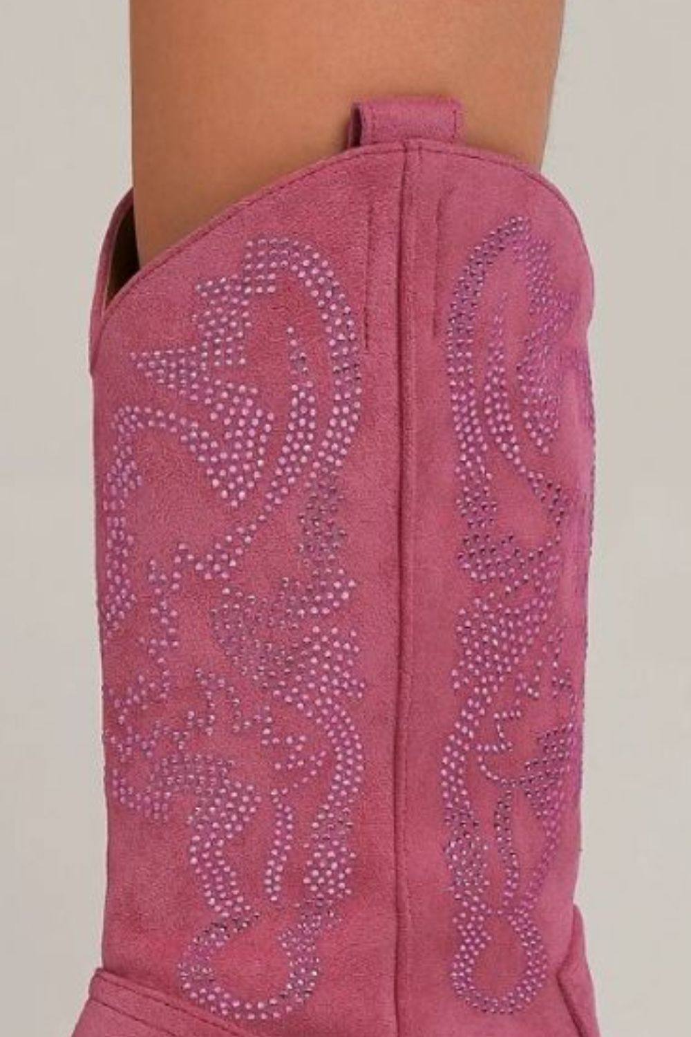 Beast Fashion Rhinestone Detail Boots