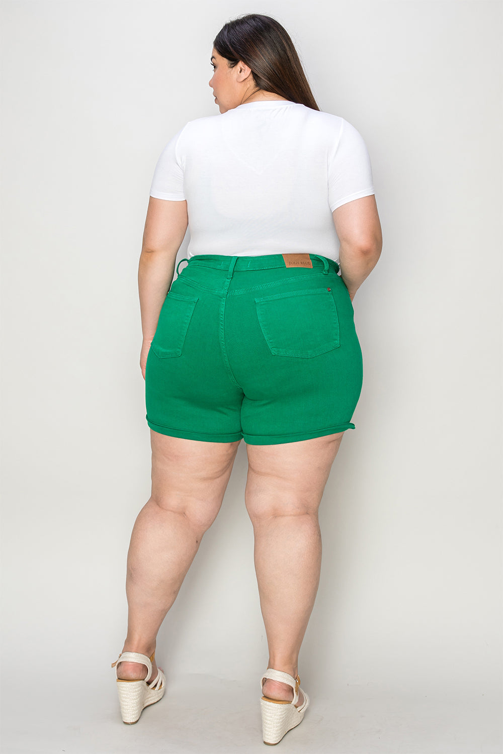 Judy Blue Tummy Control Dyed Denim Shorts
