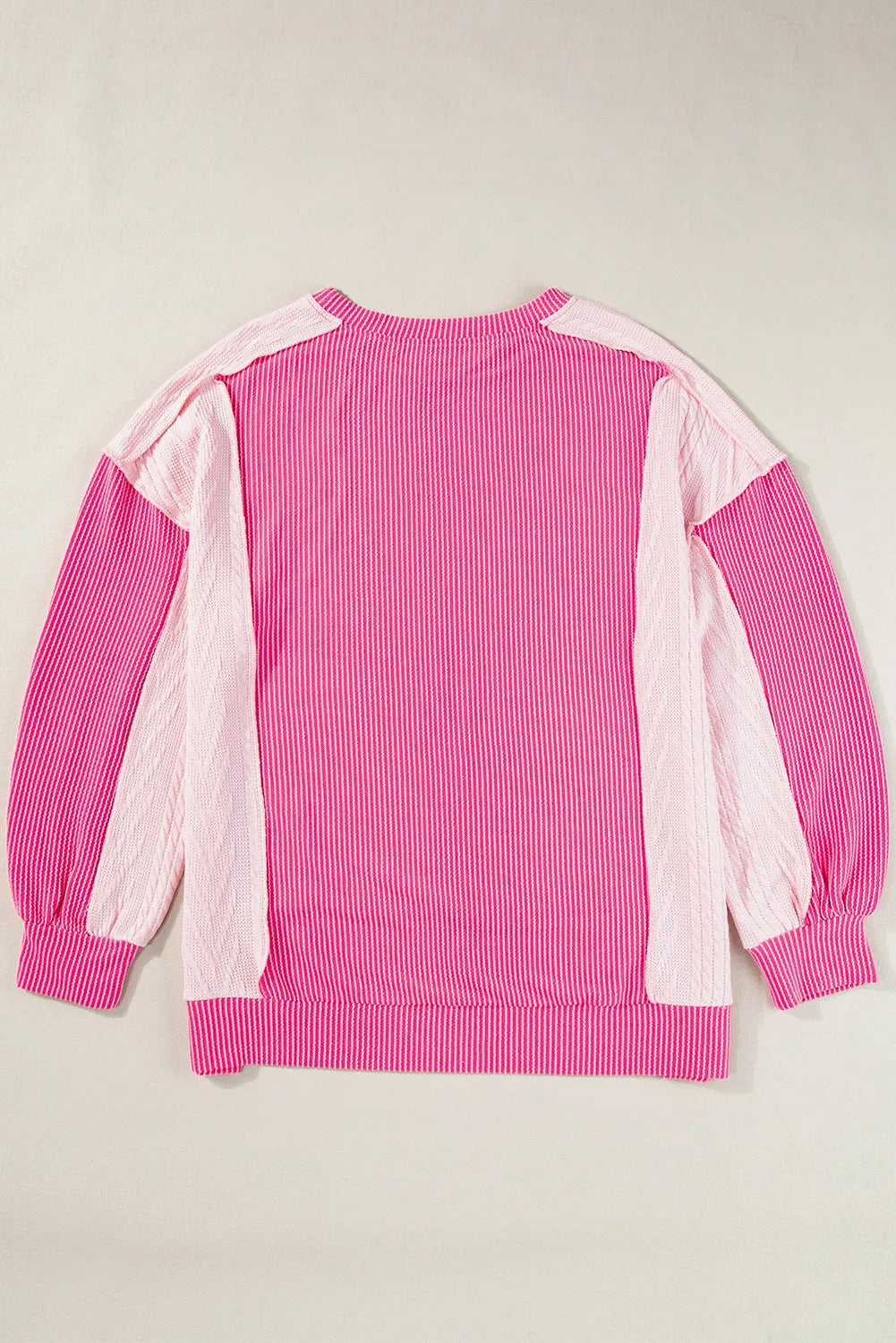 Exposed Seam Contrast Sweater