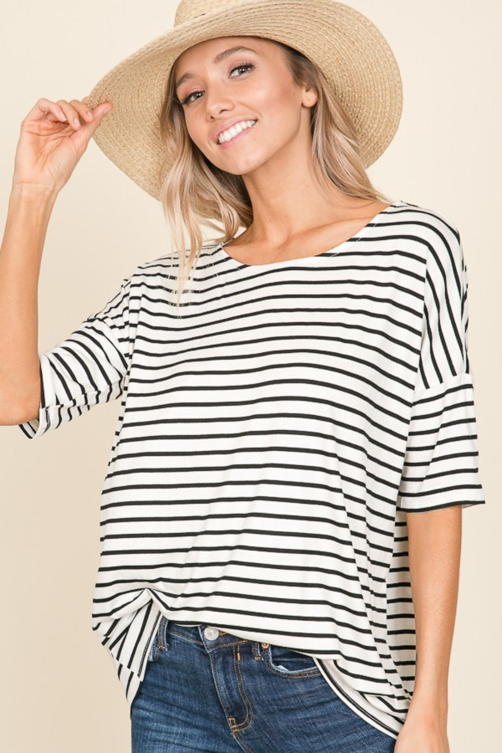 BOMBOM Striped T-Shirt