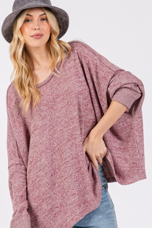 SAGE + FIG Batwing Oversize Top