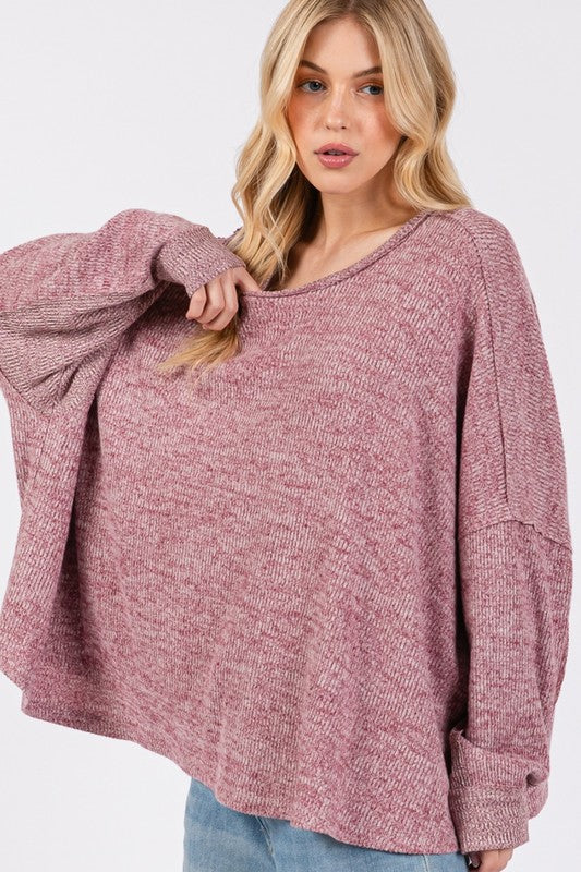 SAGE + FIG Batwing Oversize Top