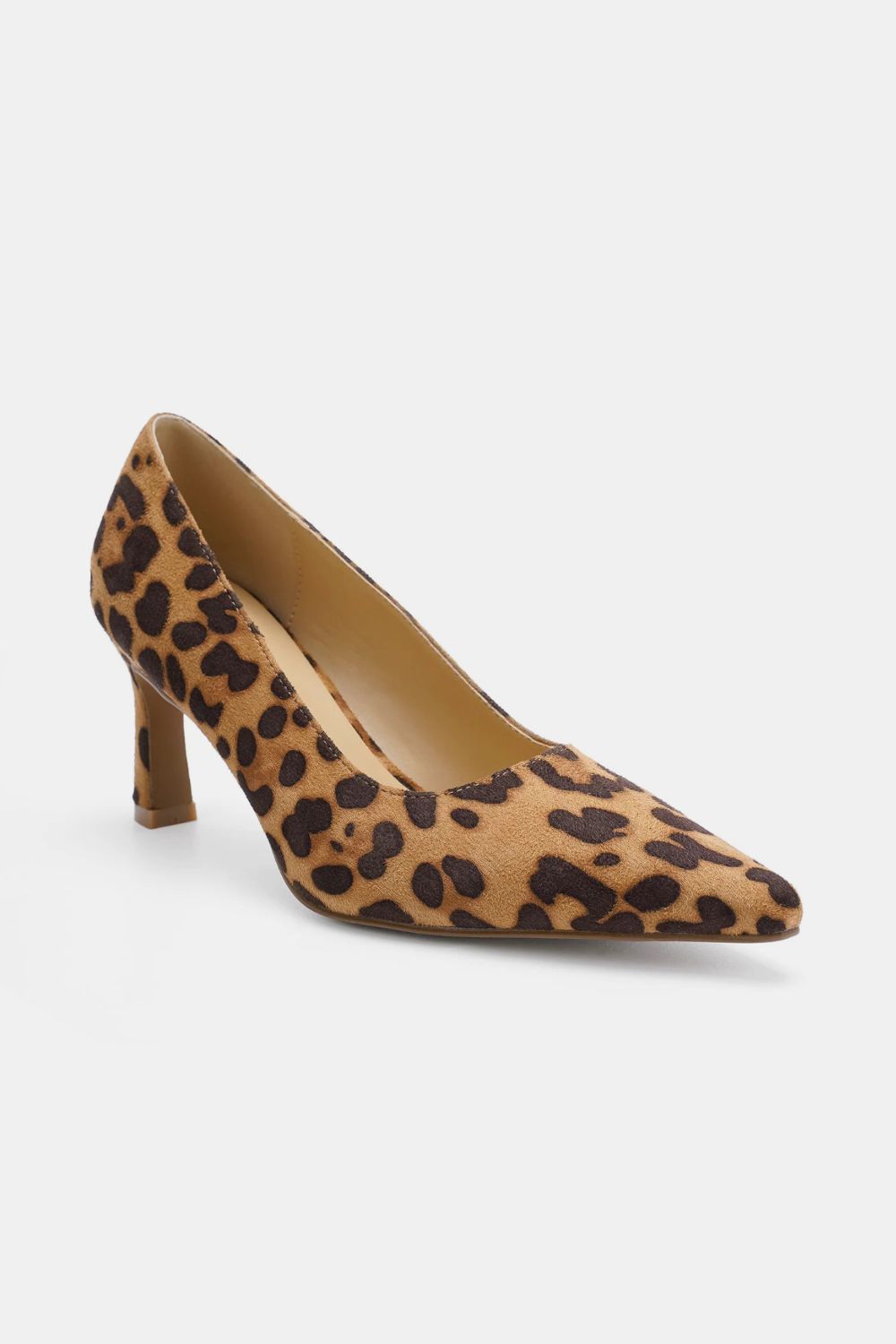 Beast Fashion Faux Suede Leopard Pumps