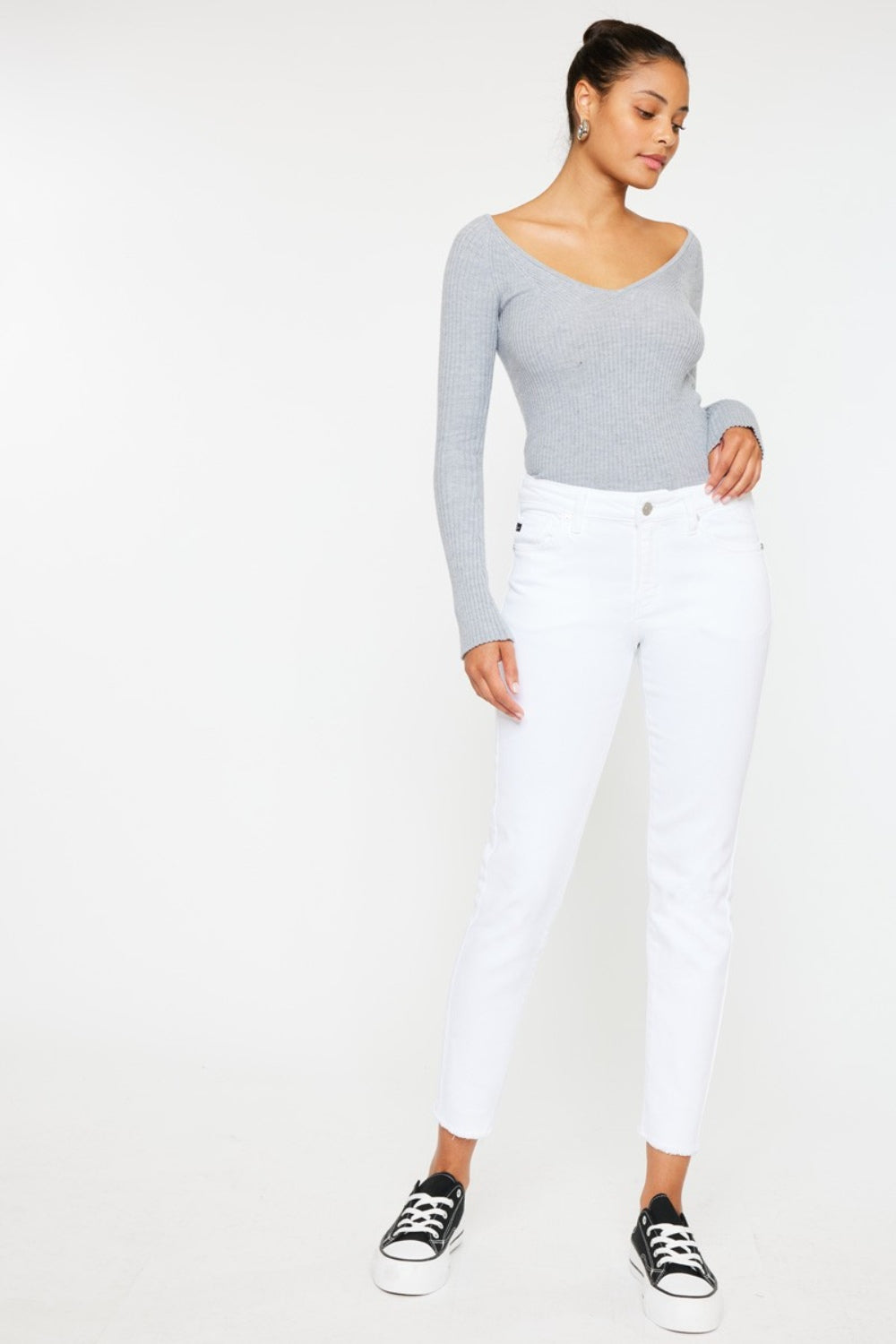 KanCan Mid Rise Ankle Skinny Jeans