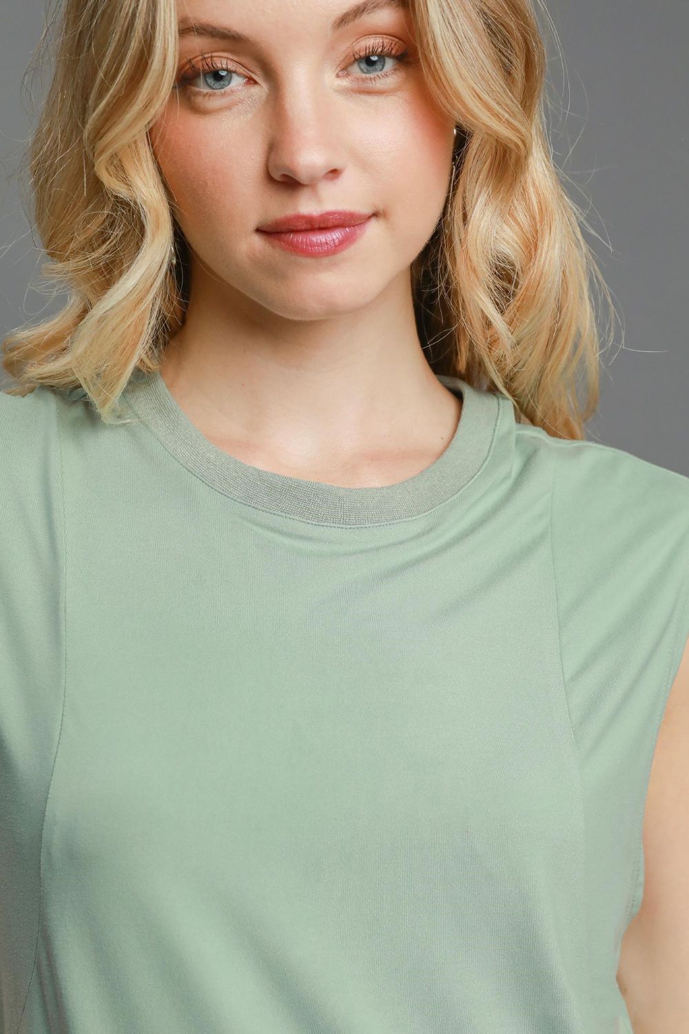 Umgee High-Low Curved Hemline Mini Dress