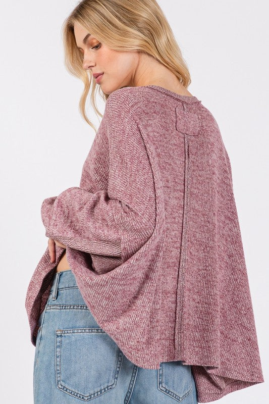SAGE + FIG Batwing Oversize Top