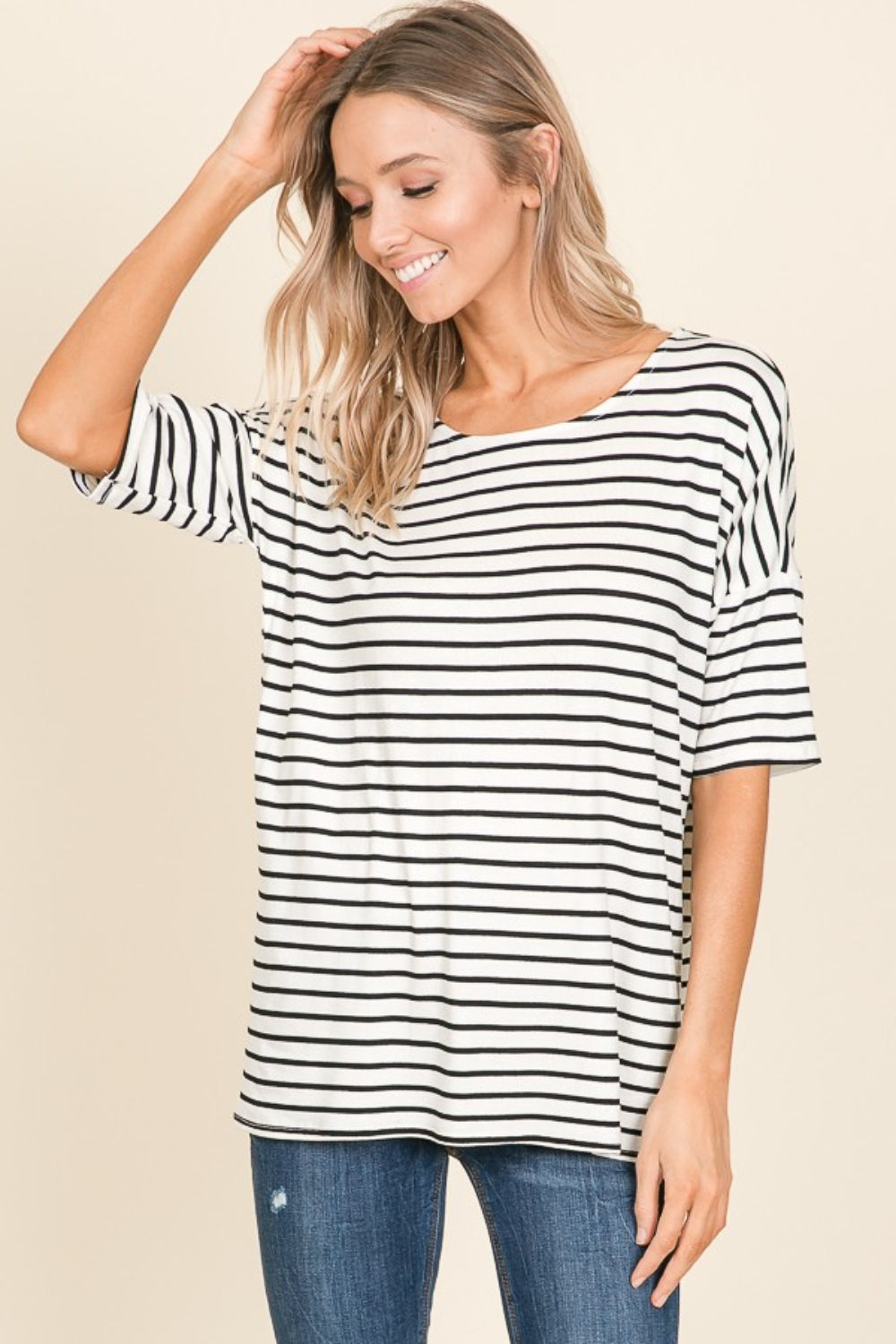 BOMBOM Striped T-Shirt