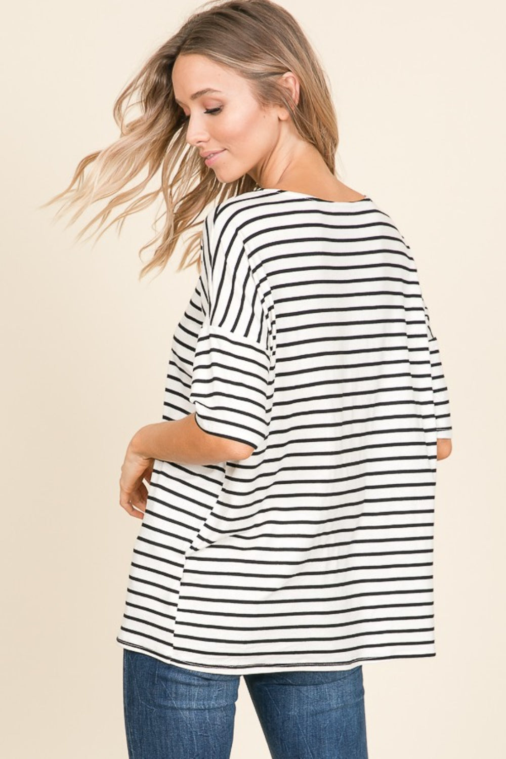 BOMBOM Striped T-Shirt