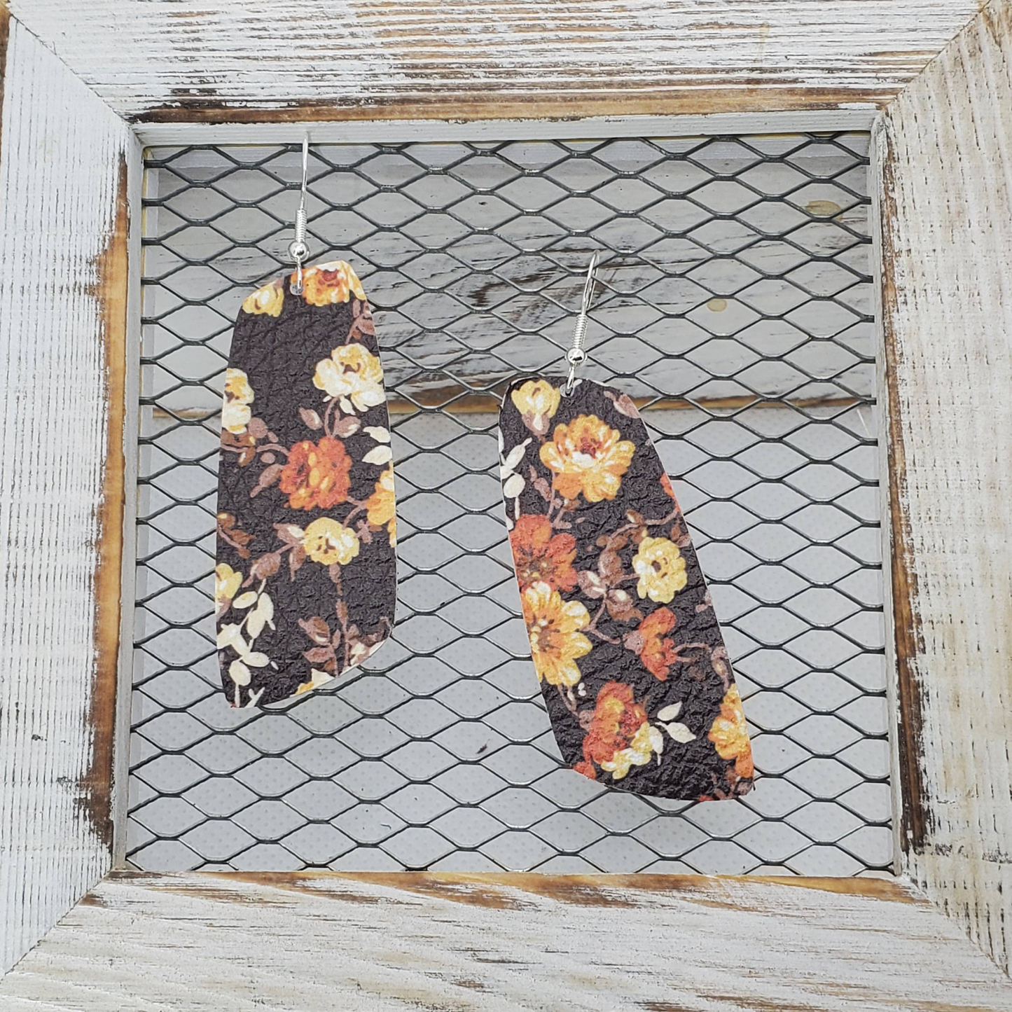 Fall Floral Leather Earring Collection