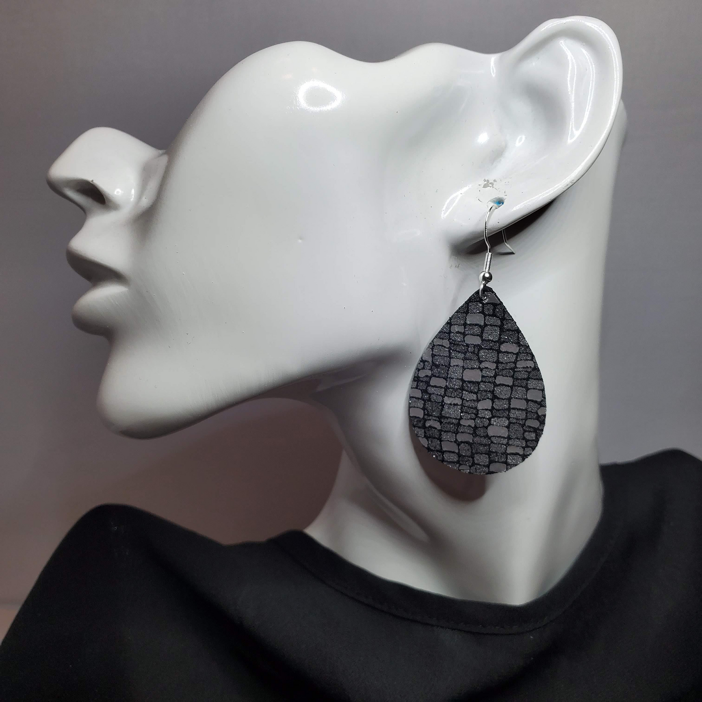 Sandstone Leather Earrings