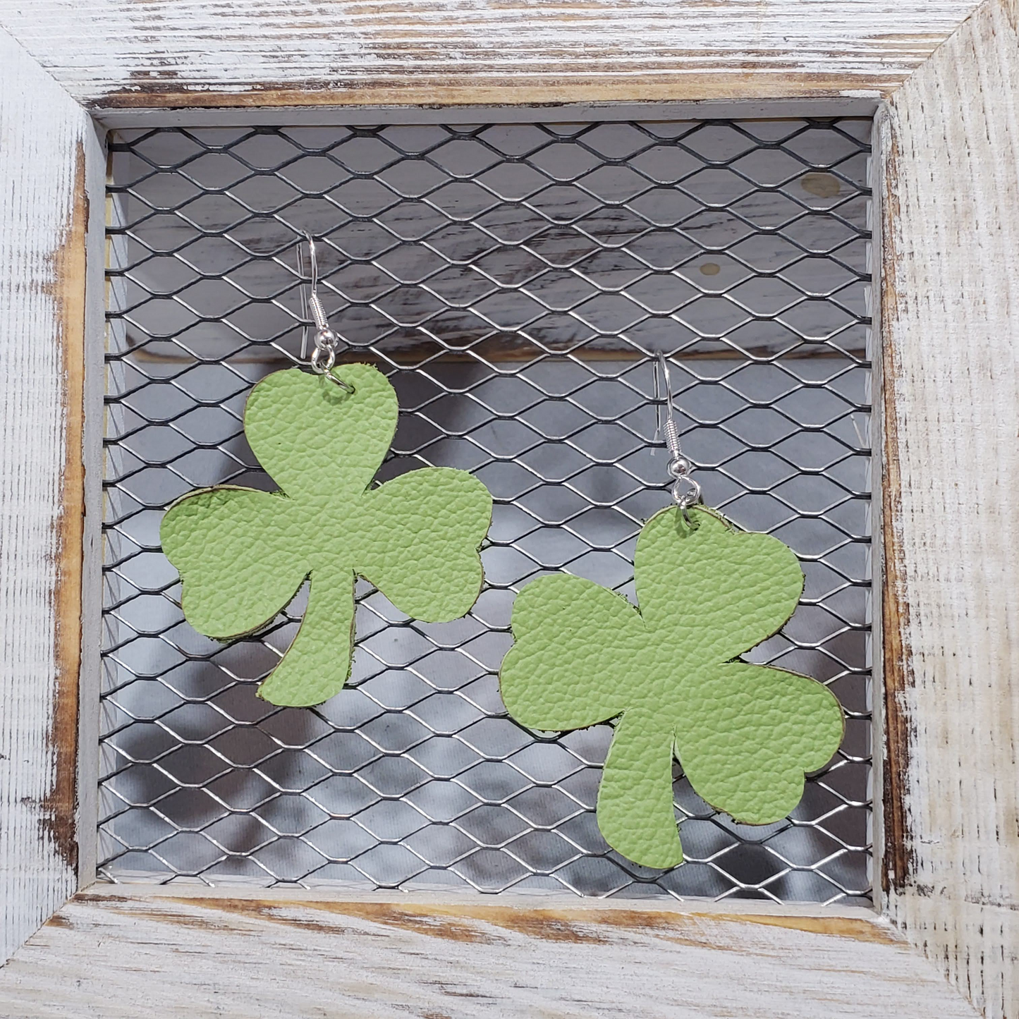St. Patrick's Day Leather Earrings
