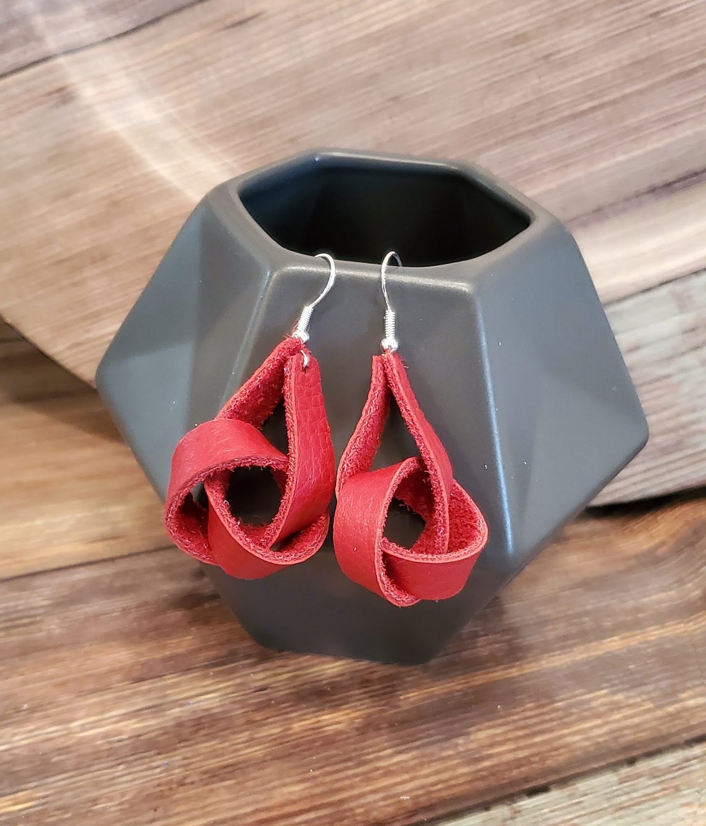 Patriotic Leather Earrings