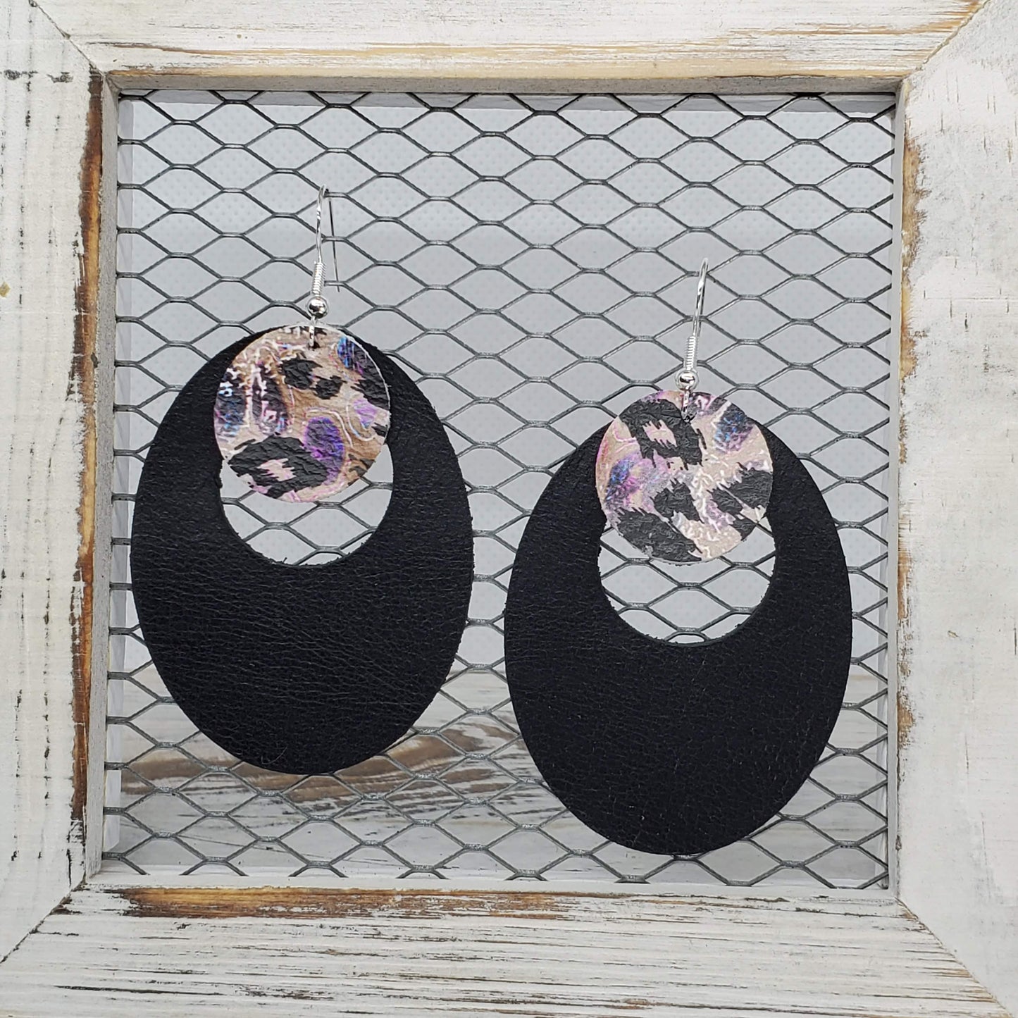 Festival Leopard Leather Earrings