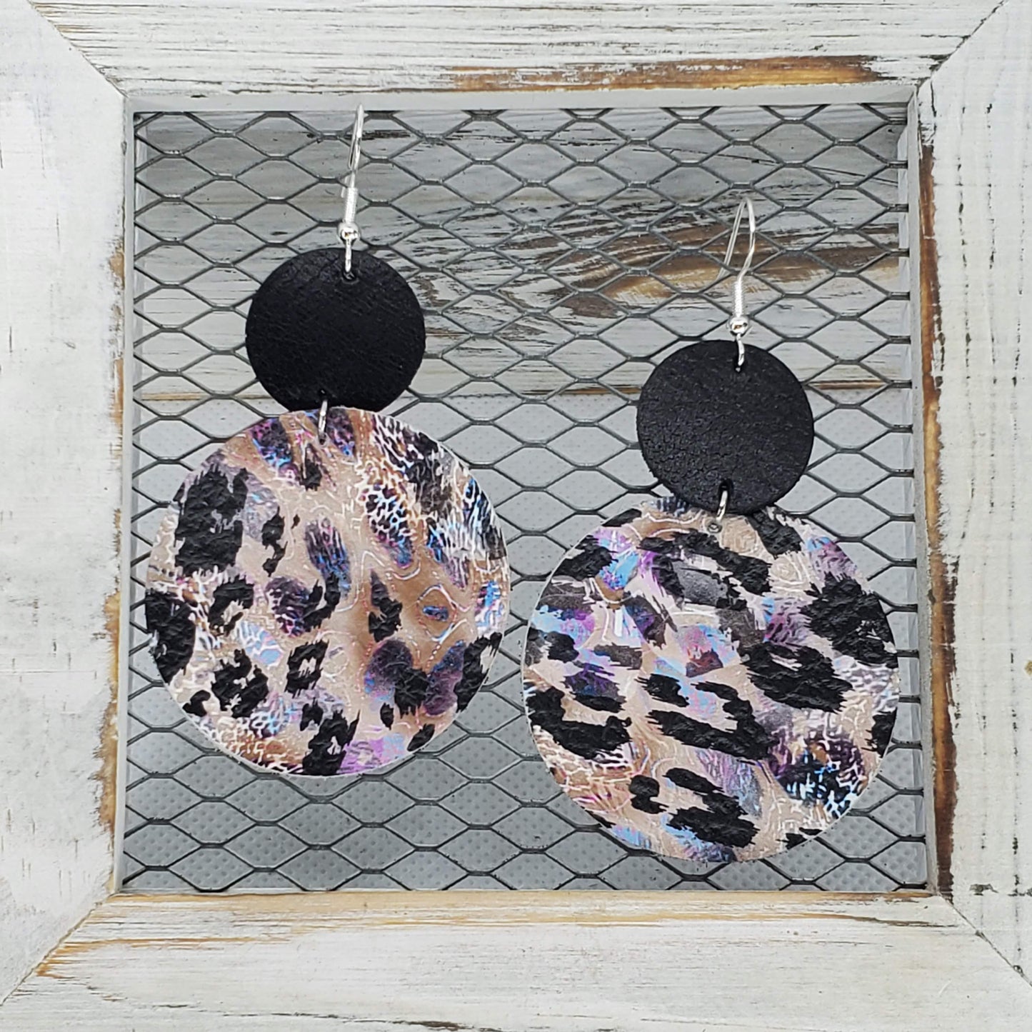 Festival Leopard Leather Earrings