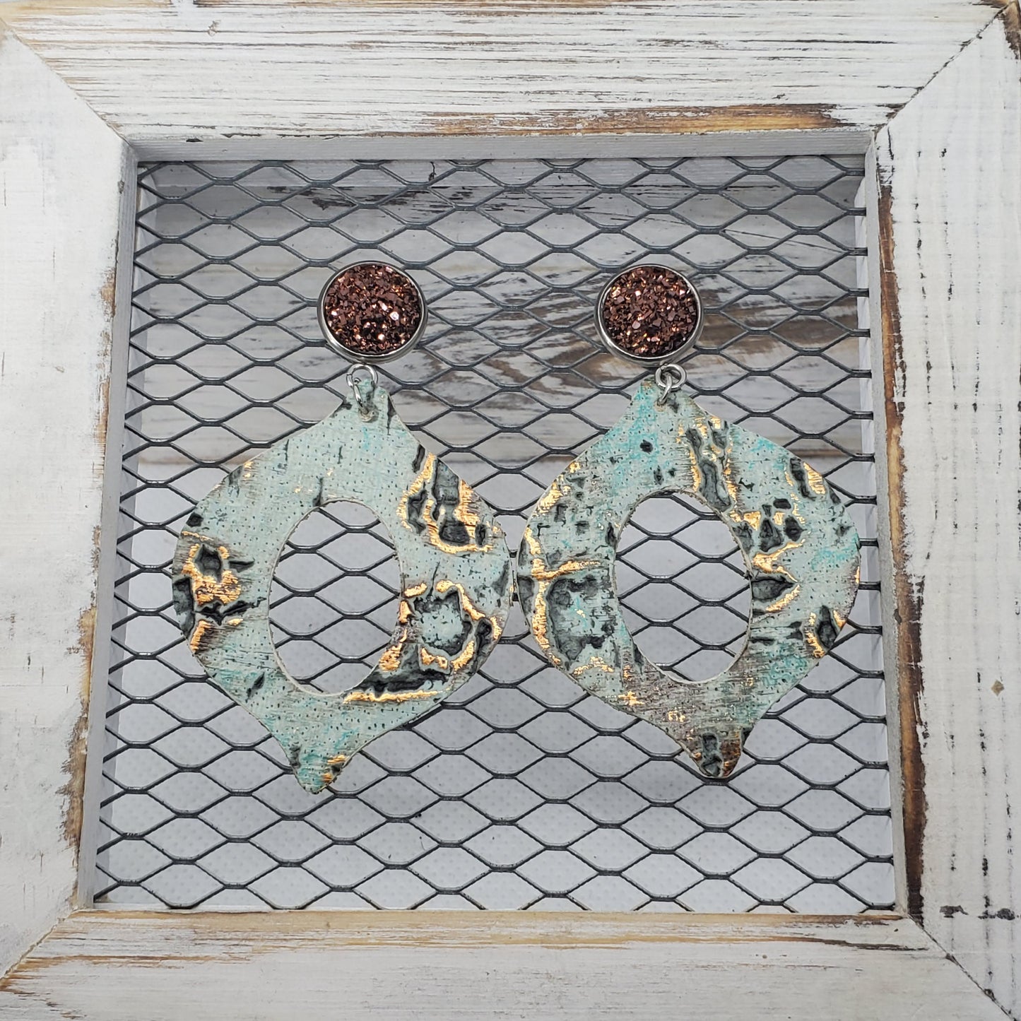 Turquoise Wildwood Leather Earrings