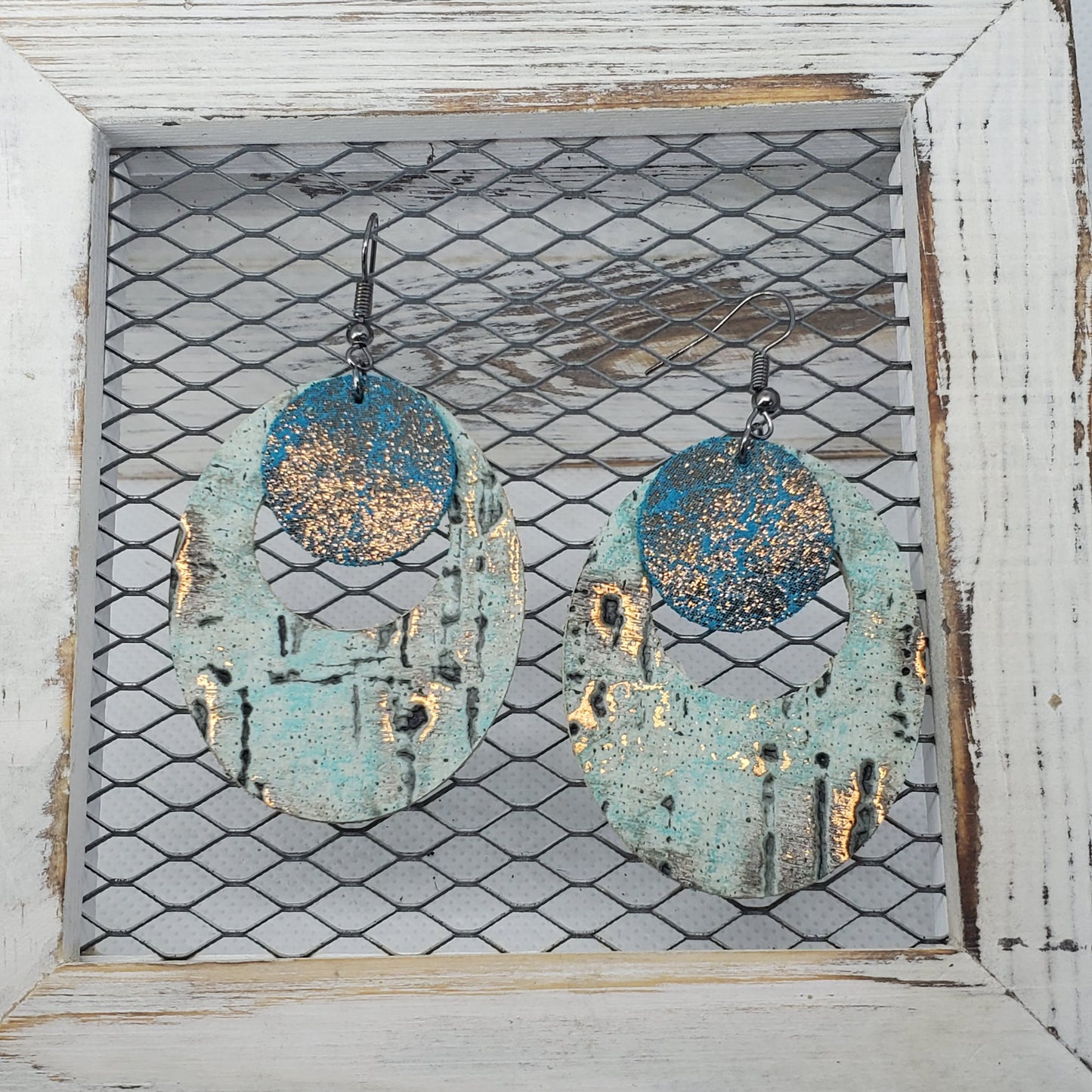 Turquoise Wildwood Leather Earrings