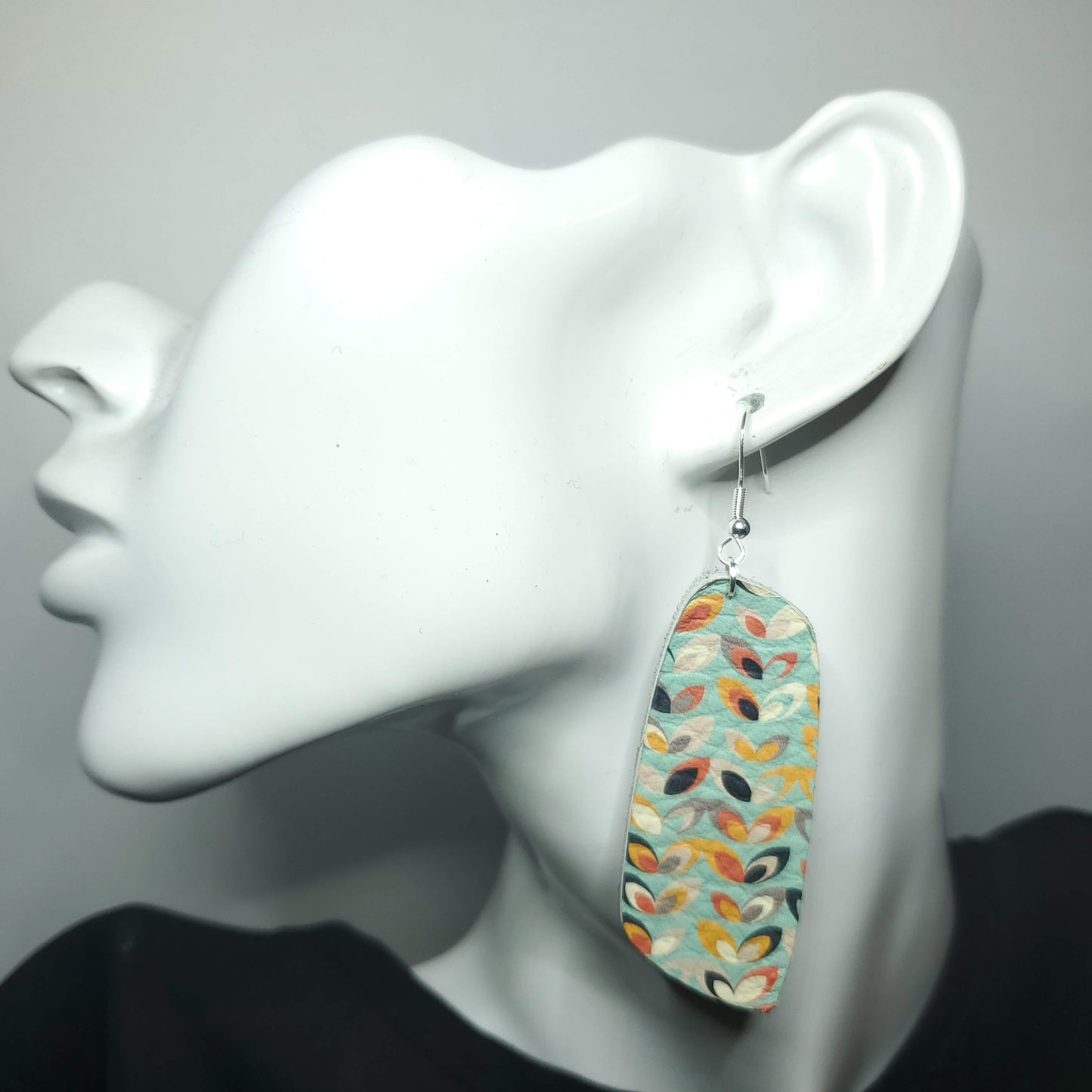 Lotus Petal Leather Earrings