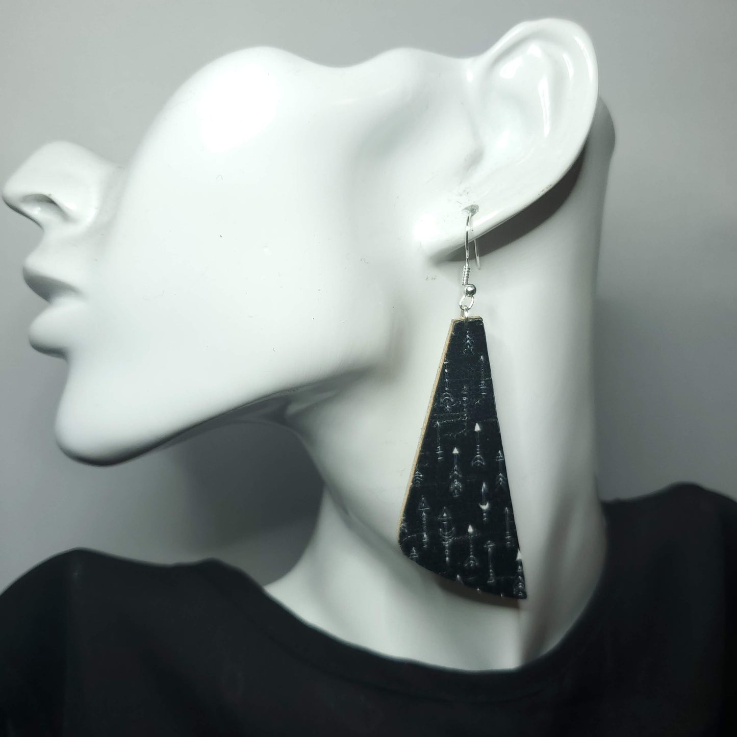 Boho Arrow Cork/Leather Earrings