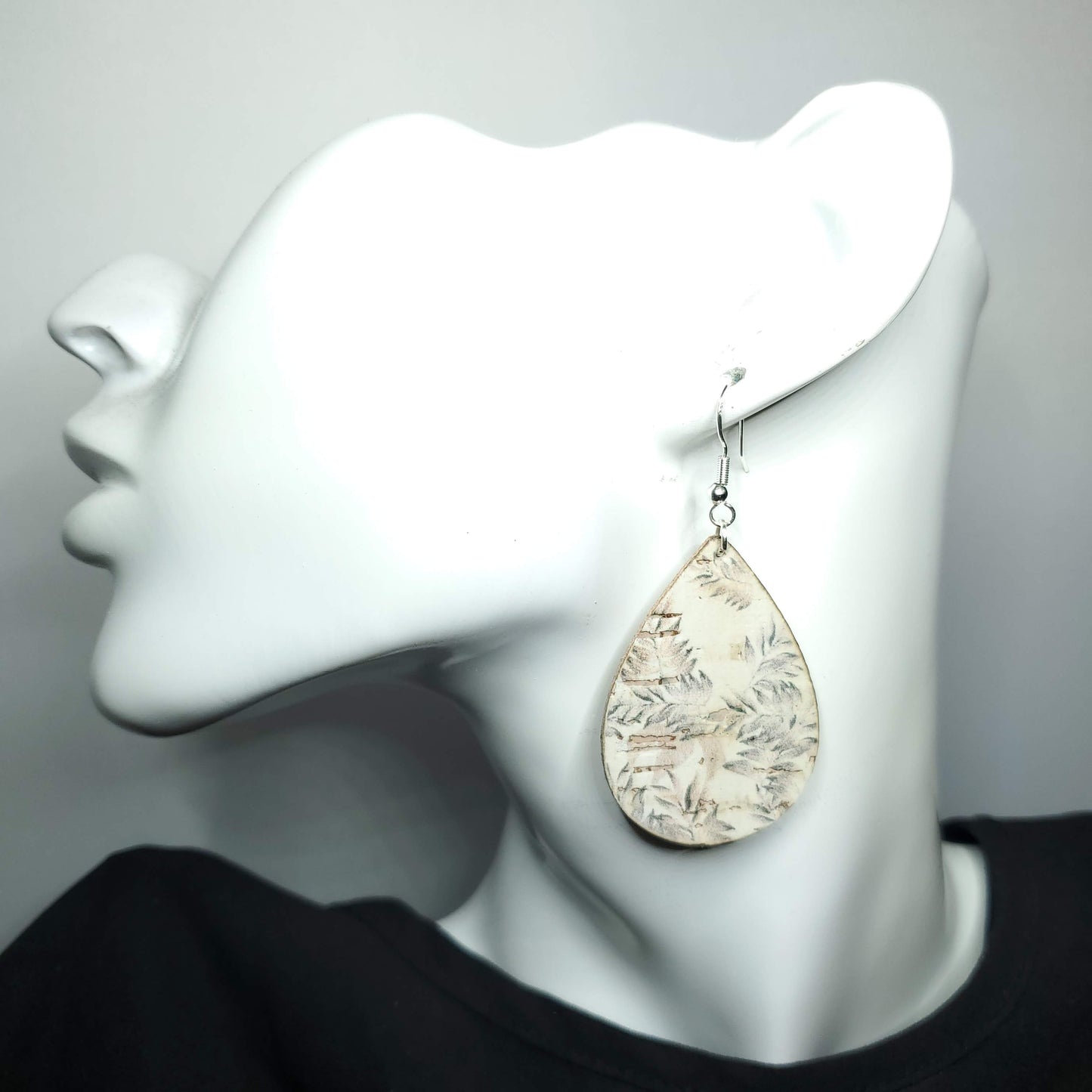 Autumn Leaves Cork/Leather Earrings