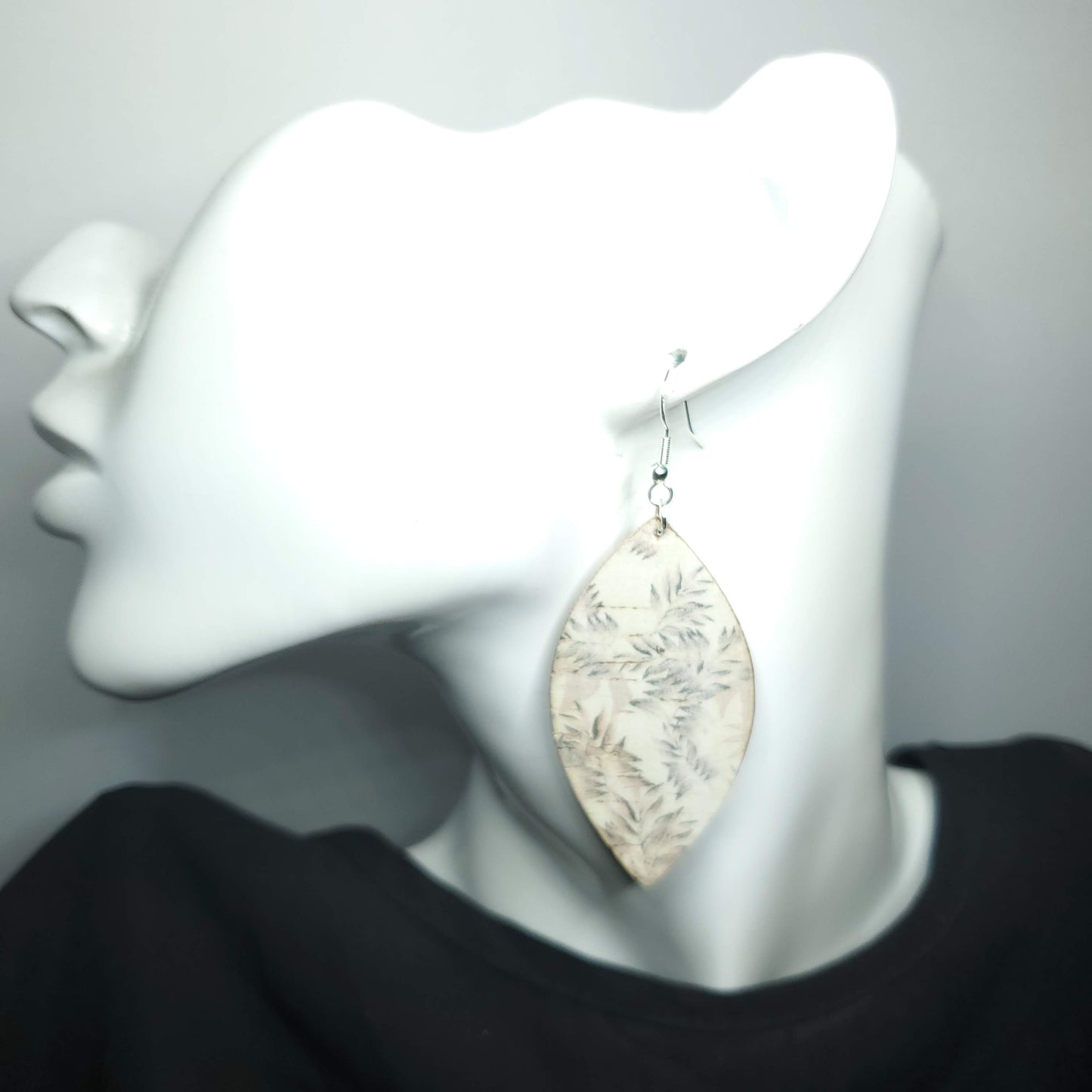 Autumn Leaves Cork/Leather Earrings