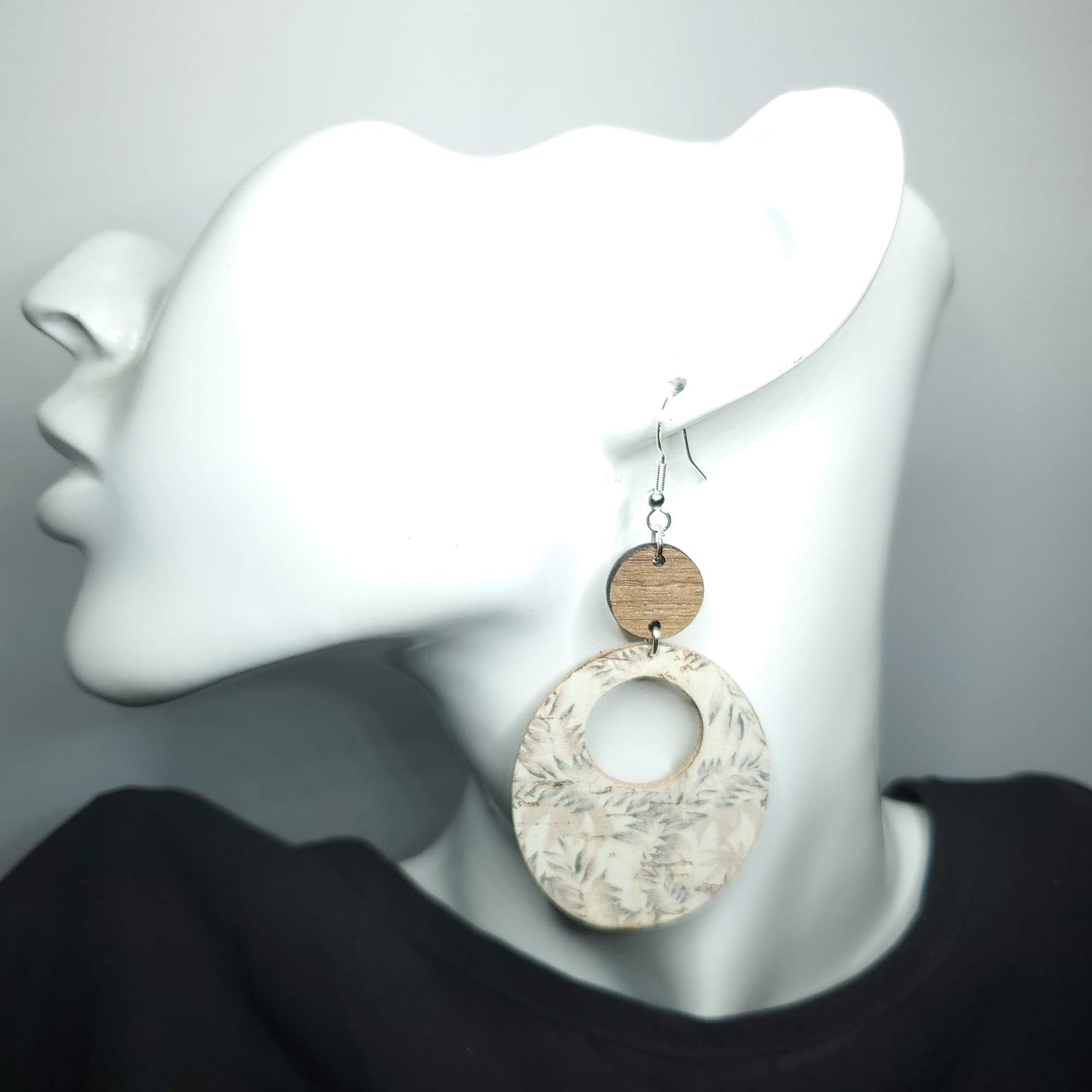Autumn Leaves Cork/Leather Earrings
