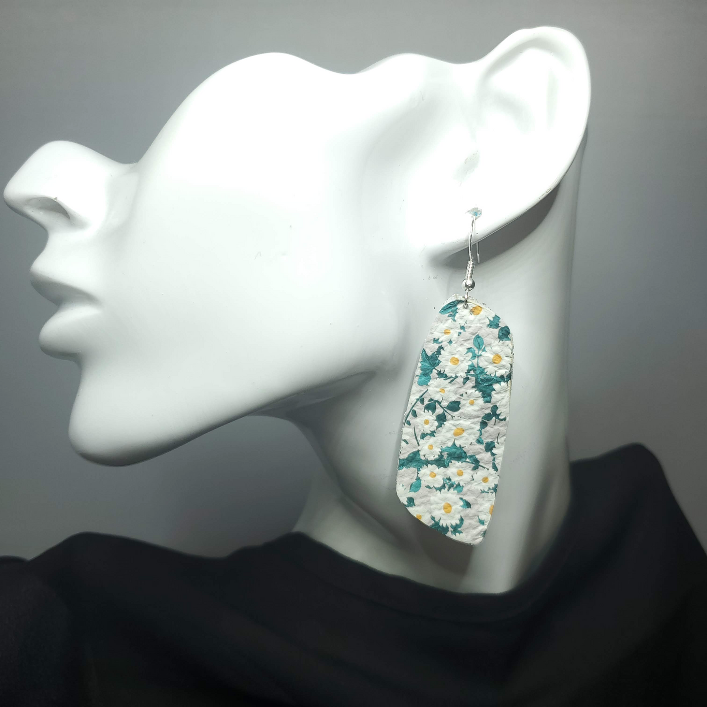 Simply Daisies Leather Earrings