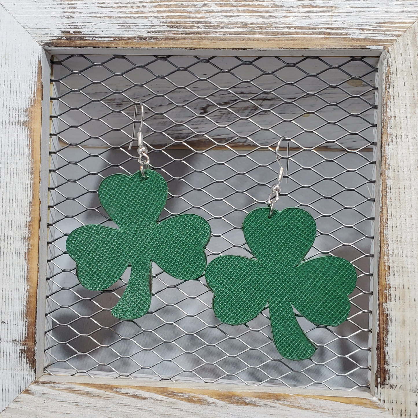 St. Patrick's Day Leather Earrings