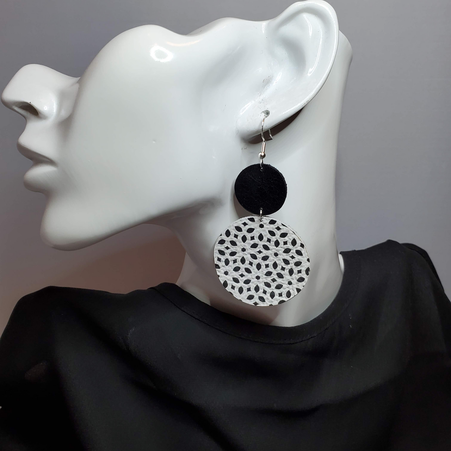 Deco Boho Leather Earrings