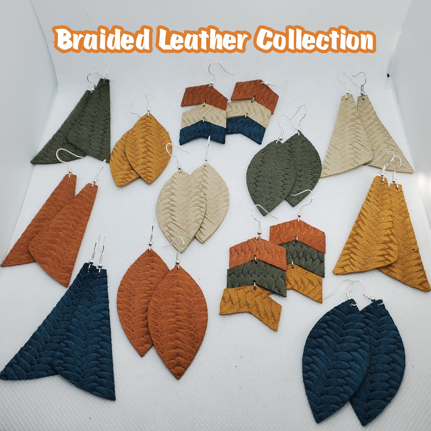 Braided Leather Earring Collection