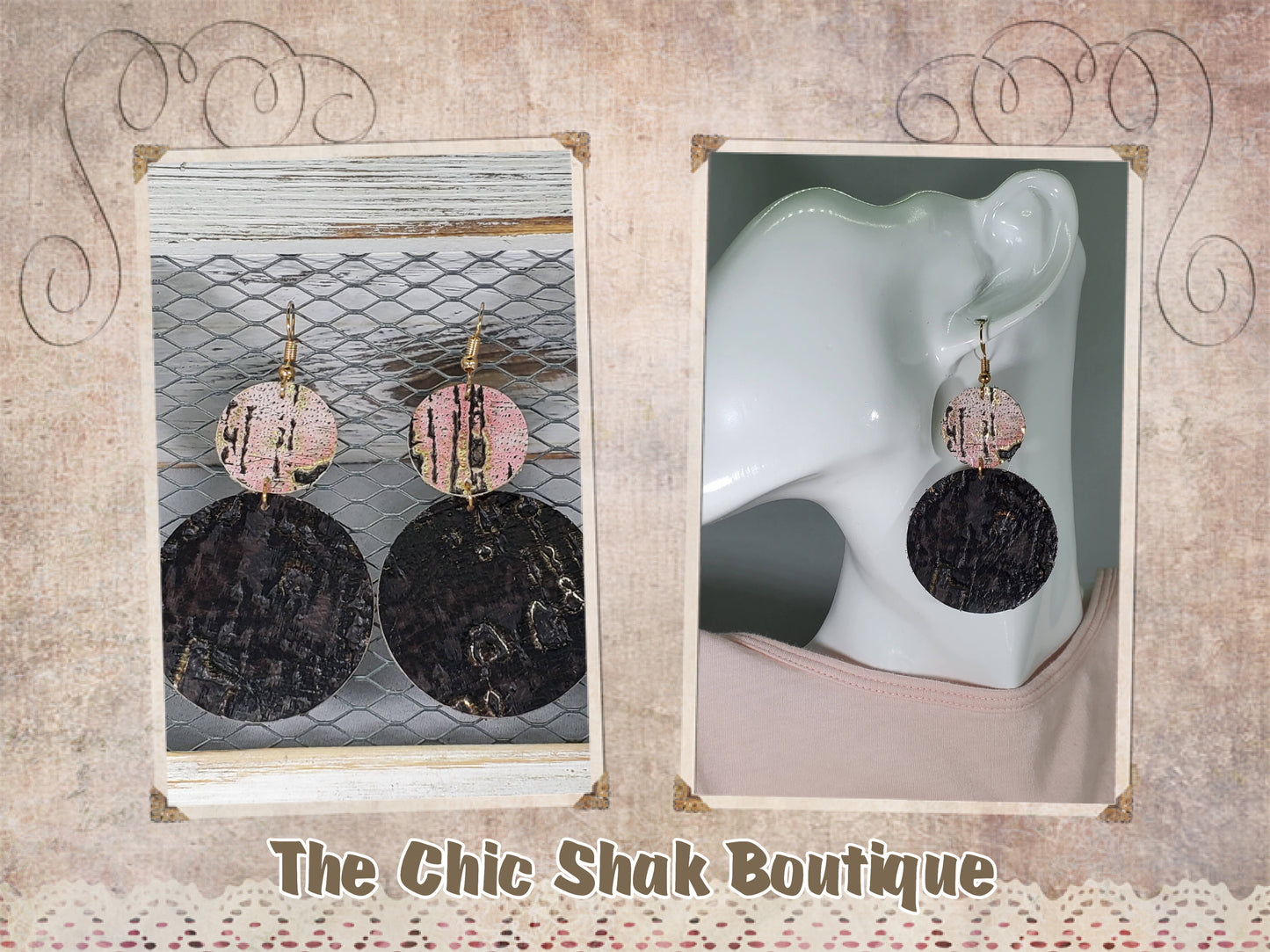 Wildwood Coffee Leather Earrings