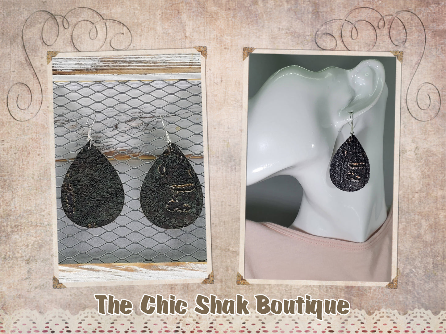 Wildwood Coffee Leather Earrings
