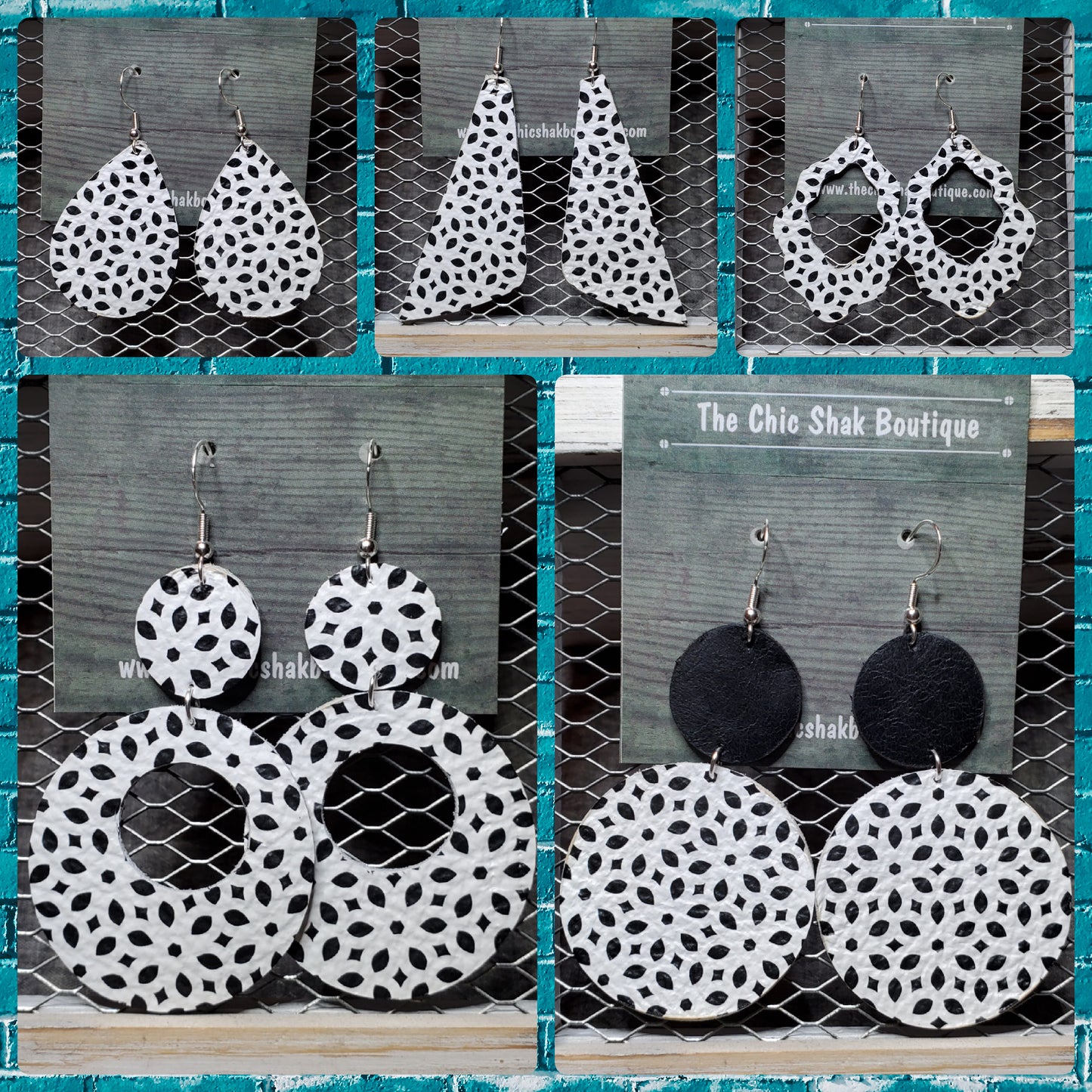 Deco Boho Leather Earrings
