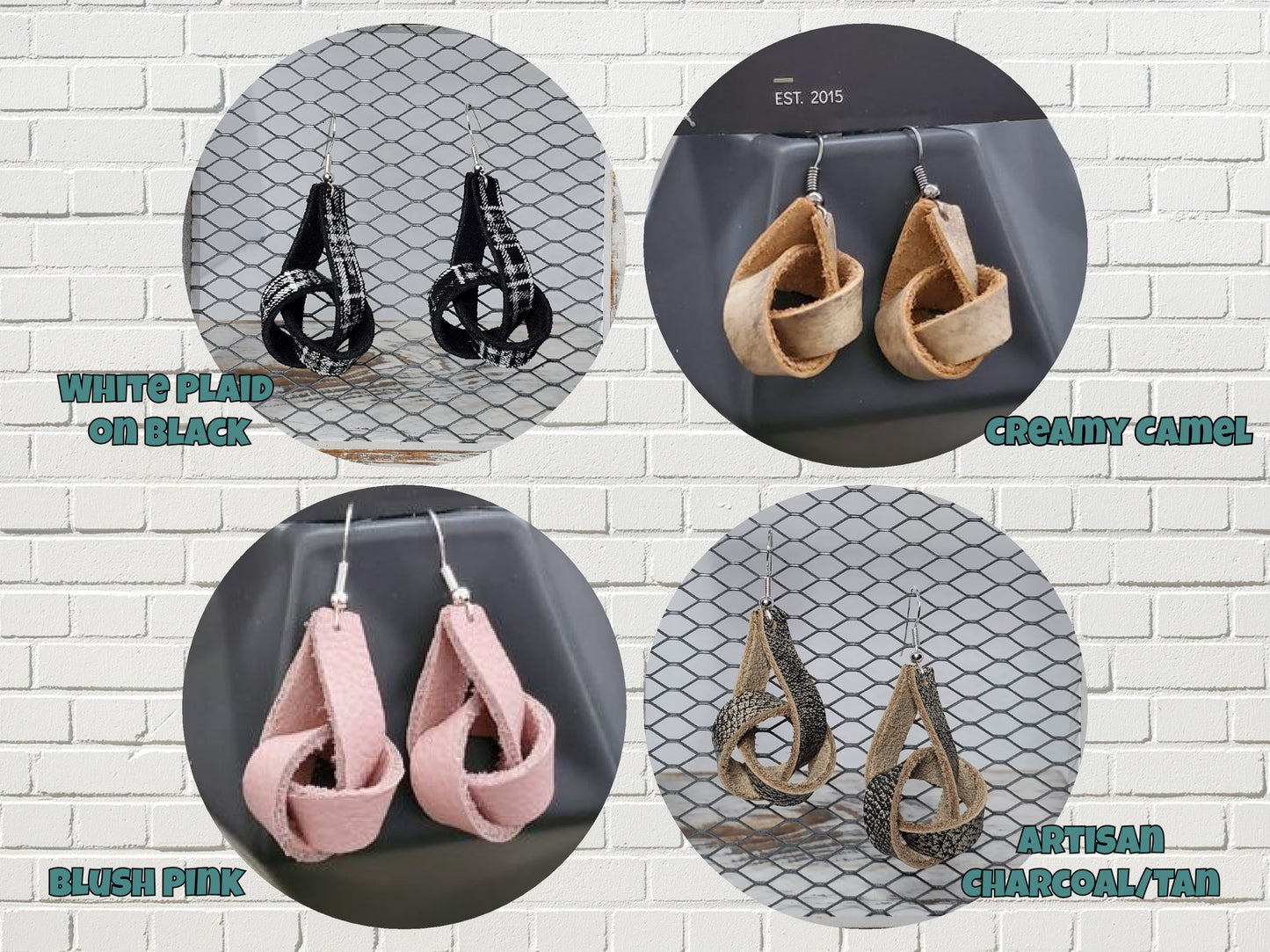Knot Leather Earrings
