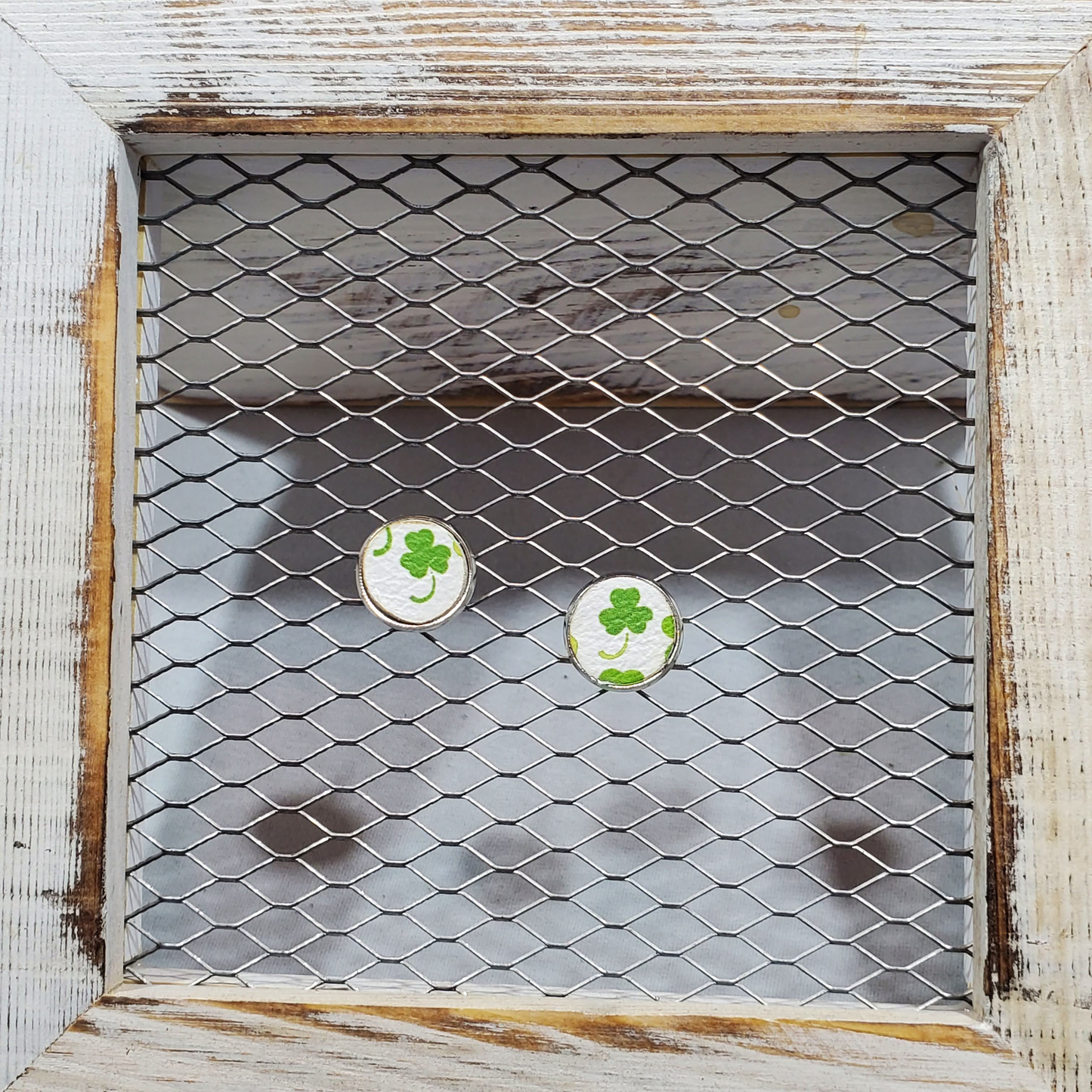 St. Patrick's Day Leather Earrings