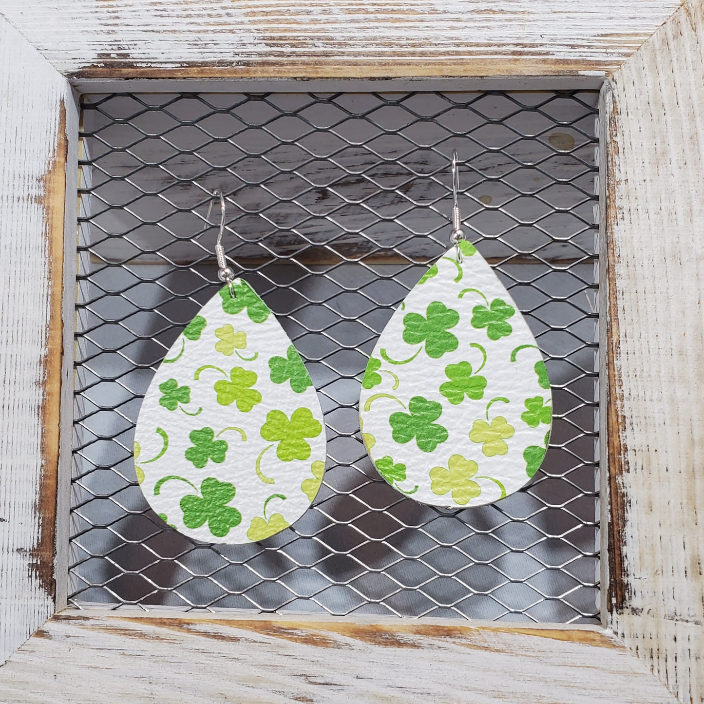 St. Patrick's Day Leather Earrings
