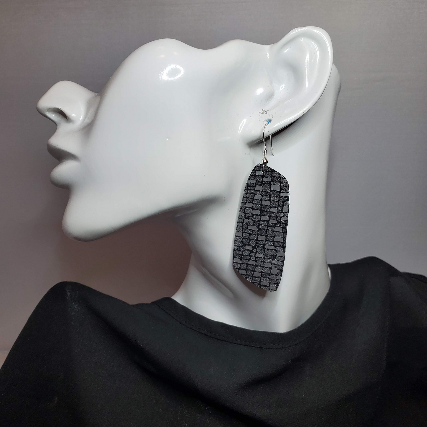 Sandstone Leather Earrings