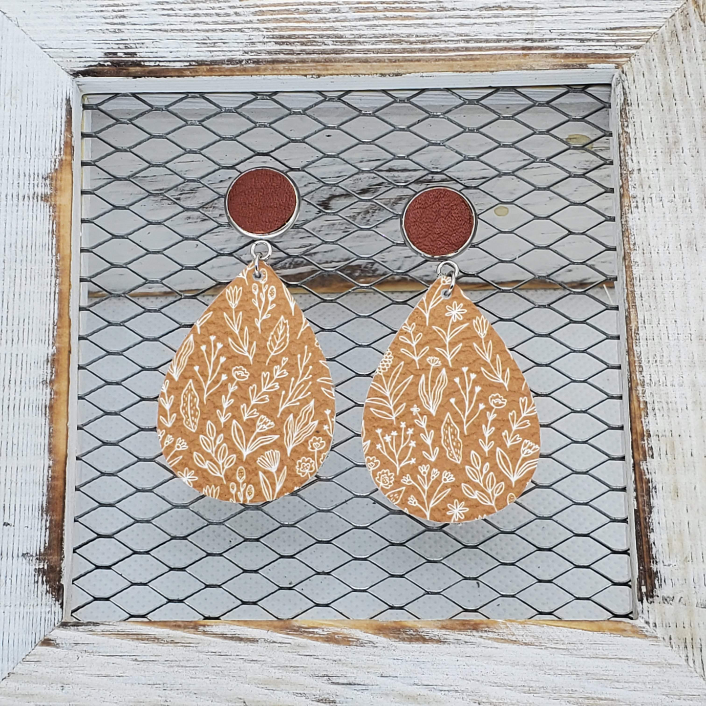 Meadow Flowers Leather Earrings Collection