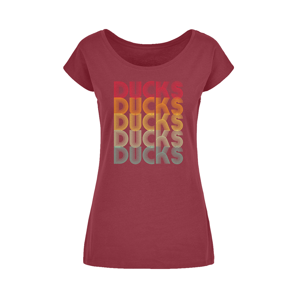 Ducks Ducks Ducks Wide Neck Womens T-Shirt XS-5XL
